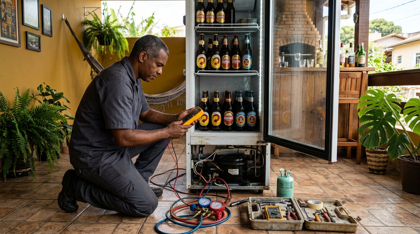 Conserto de placa eletrônica de cervejeira em Aracaju‑SE